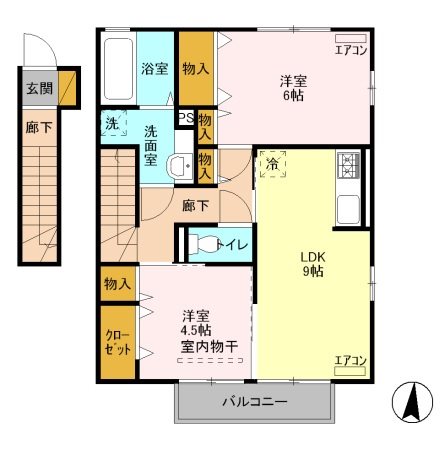 ムーンライトAＢ 間取り図