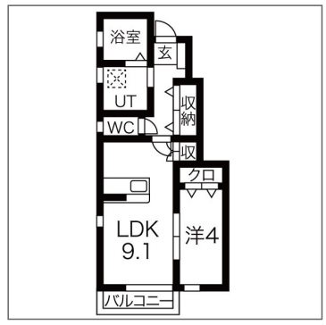 La Vita BrillanteⅡ 間取り図