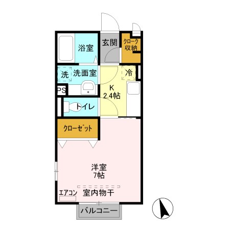ニシガハラハイツ 間取り図