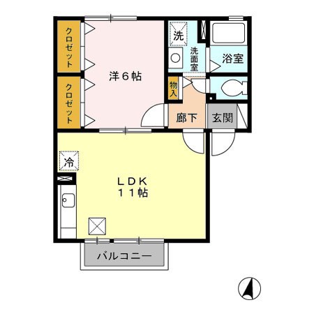 オリーヴ2 間取り図