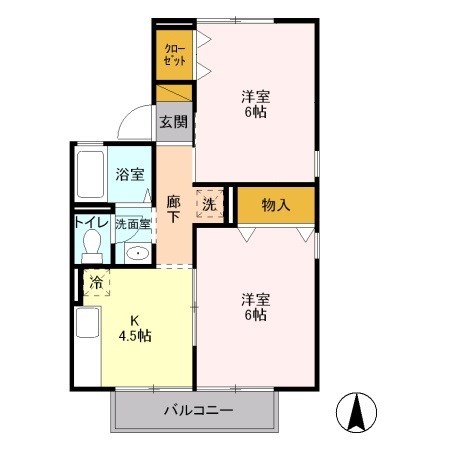 セジュールエノキ 間取り図