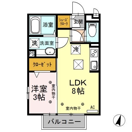 セントラルヴィレッジA 間取り図