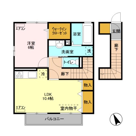 ムーンカーサ２ 間取り図