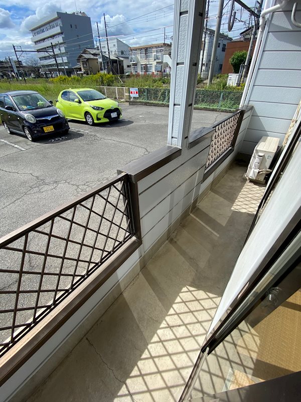亀の子ハイツ ベランダ