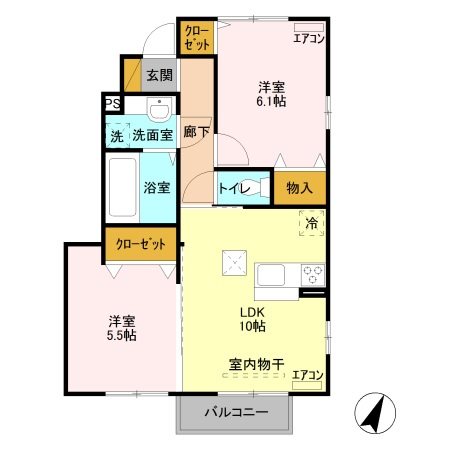 プティエタンⅡ 間取り図