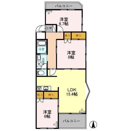 ファランドール井野 間取り図