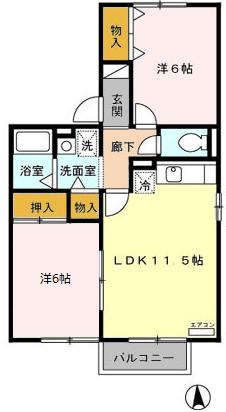 サンモール 間取り図