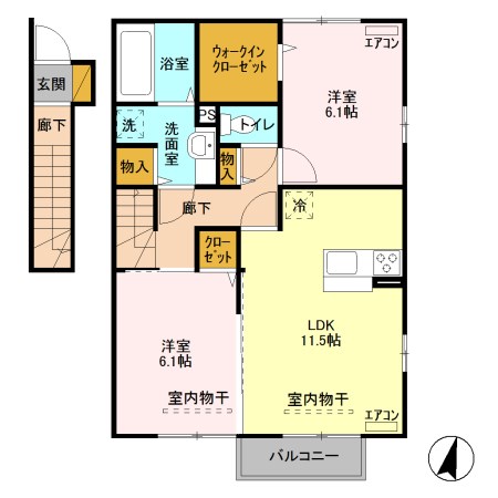 フォンティーヌ 間取り図