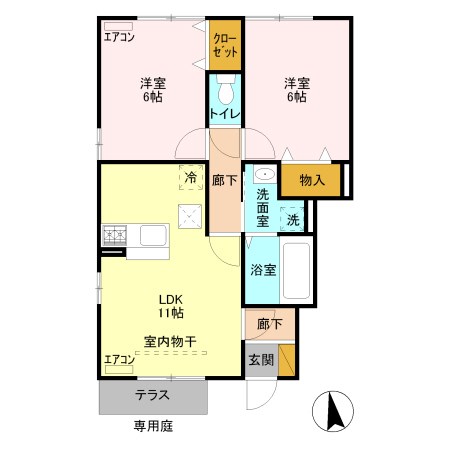 グランシャリオ大胡 間取り図
