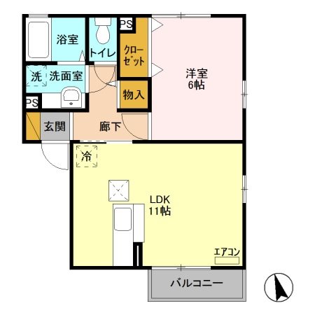 カーサ　パルティエ 間取り図