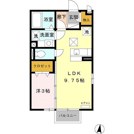 リヴェールマリーズA  間取り図
