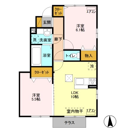 ランプリール 間取り図
