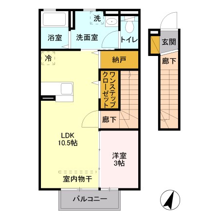 セプトガーデン大渡町 間取り図