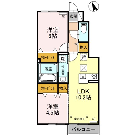 ルビーA  間取り図