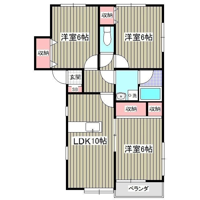 福島ハイツ 間取り図
