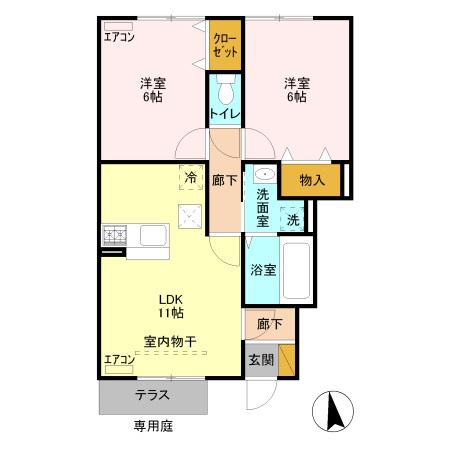 グランシャリオ大胡 間取り図