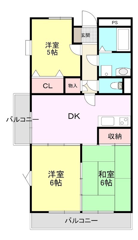 パレス国領 間取り図