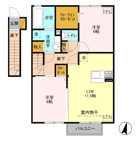 カーサ・コンフォルト  間取り図