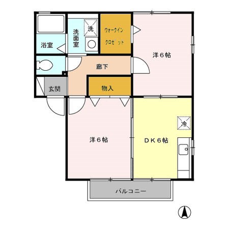 クローバーハイツ 間取り図