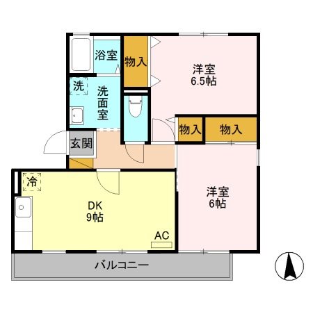 ルビナスⅢ 間取り図