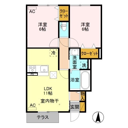 コンクパール 間取り図