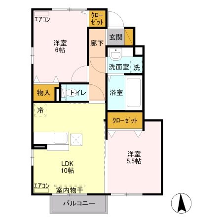 サンクブランシュ 間取り図