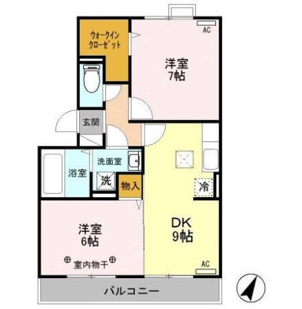 ヴィラ　フォレスタAB 間取り図