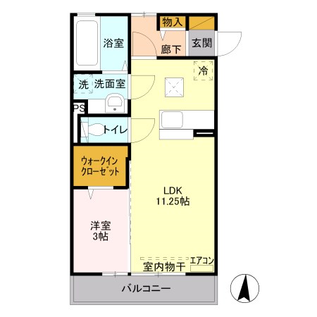 ヴィラリーリエ 間取り図