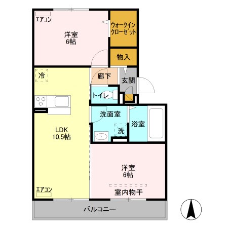 エスポワール明神 間取り図