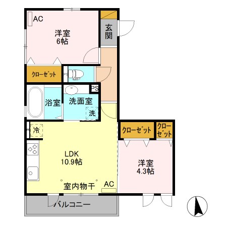リッフェル高崎 間取り図
