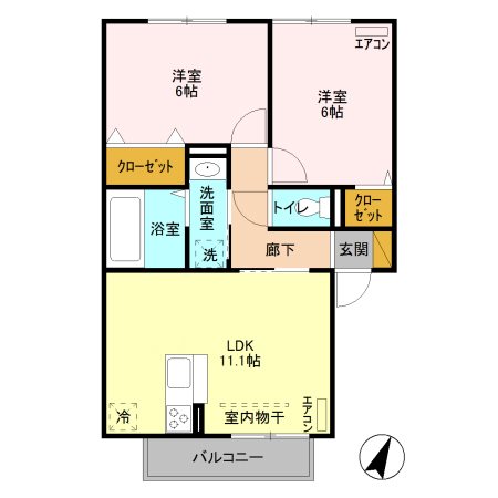 グランジェⅡ 間取り図