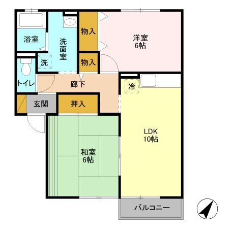 ビュークレストC 間取り図