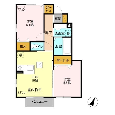 プティエタンⅡ 間取り図