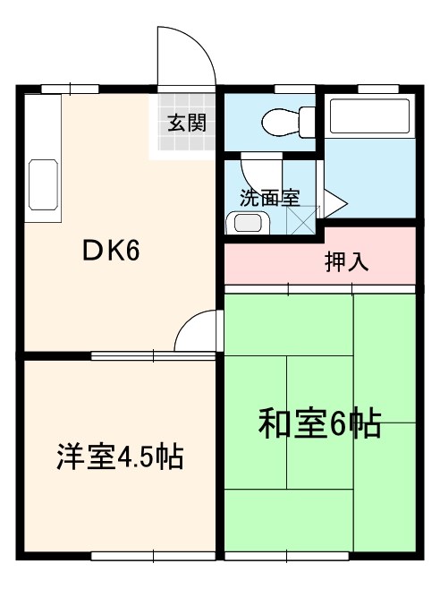 サンシティ少林山109 間取り図
