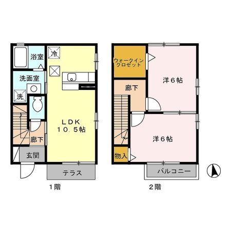 メゾンプレジールC 間取り図