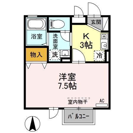 ジュネス山本Ⅱ 間取り図