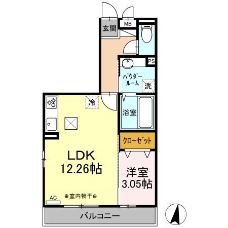 D-room倉賀野町 間取り図