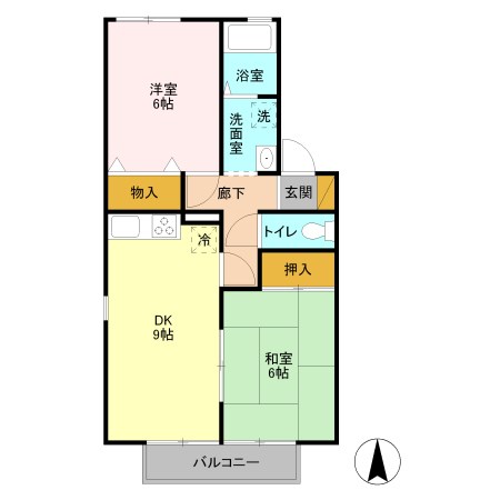 メゾン・ブランシェA 間取り図