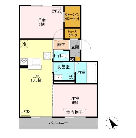 ケントA 間取り図