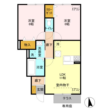 グランシャリオ大胡 間取り図