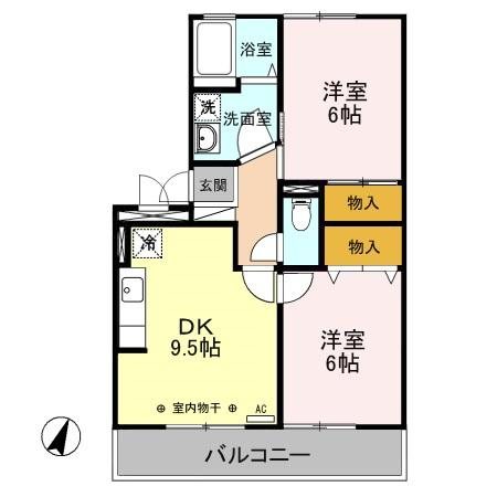 ミルホイール　Ⅴ 間取り図