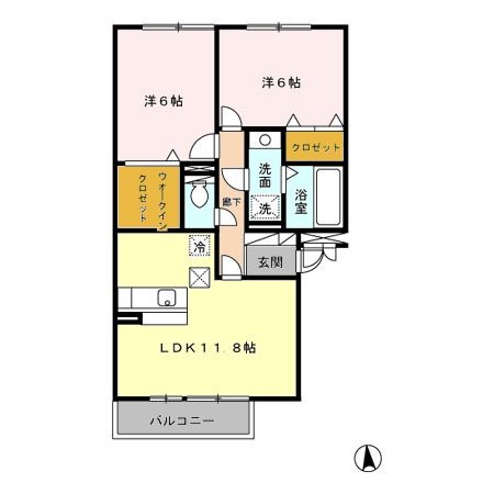 リバーサイド・Ｋ  間取り図