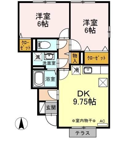 クラージュタウン 間取り図