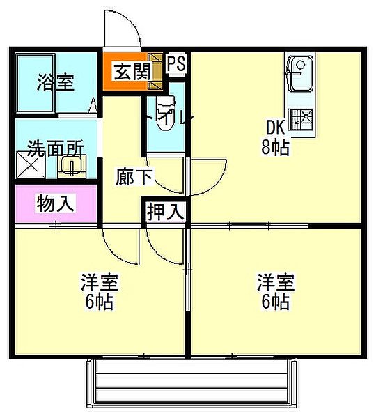 フリーランス大胡B 間取り図