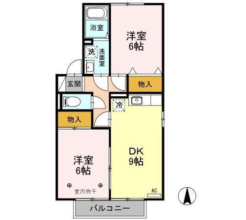 御料所ガーデンE 間取り図