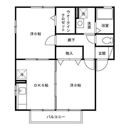 リヴィエールＴｏｋｉ　ＡB 間取り図