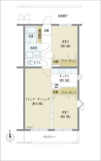 ソレアードＭ 間取り図