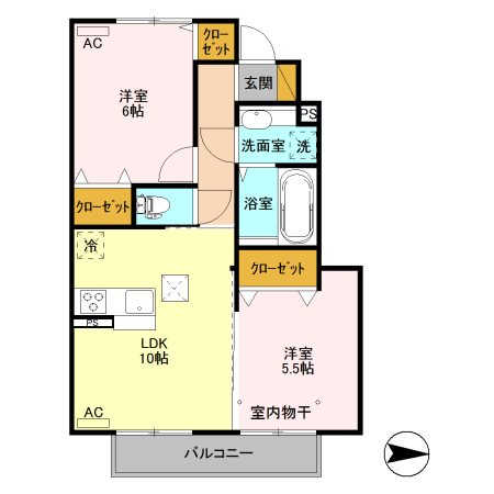 グランテラス高井 間取り図