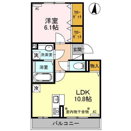 リヴェールマリーズD 間取り図