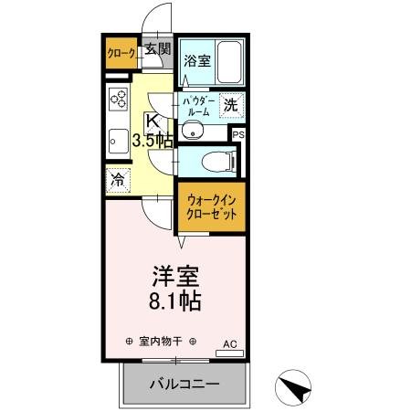 D-room本町 間取り図